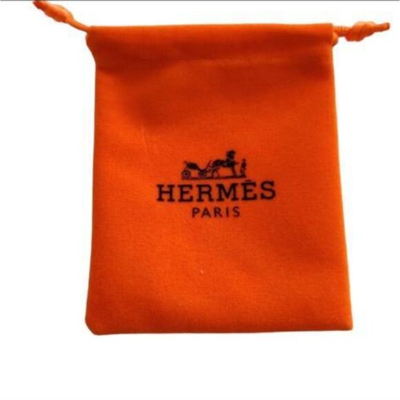 Authentic Hermès Empty Jewelry Paper Bag And Dust Bug - Picture 2 of 2